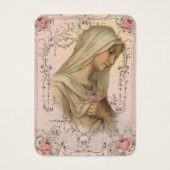 Virgin Mary rooms-katholieke begrafenis Prayer Hei Visitekaartje (Voorkant)