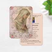 Virgin Mary rooms-katholieke begrafenis Prayer Hei Visitekaartje (Bureau)