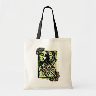 Virgin Mary Sacred Roos Tote Bag