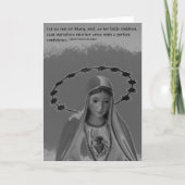 Virgin Mary, St Francis Quote Kaart (Voorkant)
