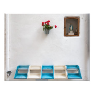Virgin Mary street altar shrine fotoprint Foto Afdruk