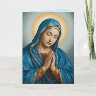VIrgin Mary Sympathy Gevouwen Wenskaart Kaart