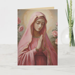 VIrgin Mary Sympathy Gevouwen Wenskaart Kaart