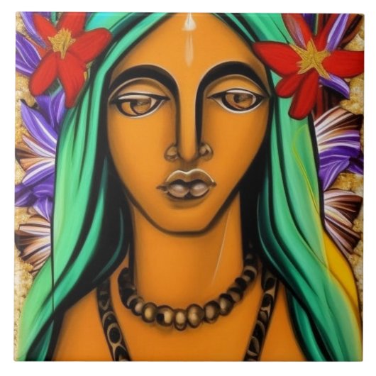 Virgin Mary Tegeltje (Voorkant)