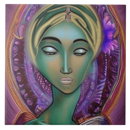 Virgin Mary  Tegeltje (Voorkant)