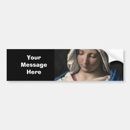 Virgin Mary/Virgen Maria Bumpersticker (Voorkant)