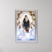 Virgin met Angels door William Adolphe Bouguereau Canvas Afdruk (Voorkant)