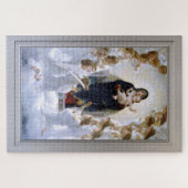 Virgin met Angels door William Adolphe Bouguereau Legpuzzel (Horizontaal)