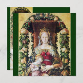 VIRGIN MET CHILD Green Kaart (Voorkant / Achterkant)