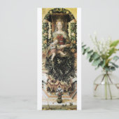 VIRGIN MET CHILD White Champagne Metallic Kaart (Staand voorkant)