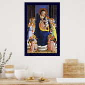 VIRGIN MET KIND, ANGELS EN ZINS POSTER (Keuken)