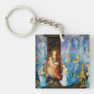 VIRGIN MET KIND - BEZORGDHEID VAN ANGELS Prayer Sleutelhanger