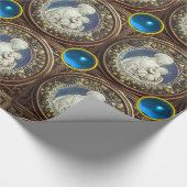 VIRGIN MET KIND, blauwe saffierstenen Cadeaupapier (Hoek)