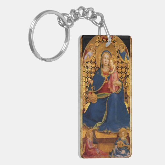 VIRGIN MET KIND EN ANGELS 2 SLEUTELHANGER (Voorkant Links)
