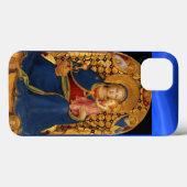 VIRGIN MET KIND EN ANGELS, blauw saffier Case-Mate iPhone Case (Achterkant (horizontaal))