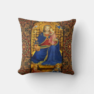 VIRGIN MET KIND EN ANGELS VAN Fra Angelico Kussen