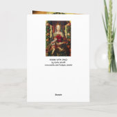 VIRGIN MET KIND, Rood Ruby Feestdagen Kaart (Achterkant)