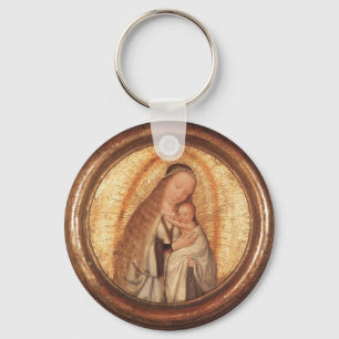 VIRGIN MET KIND SLEUTELHANGER