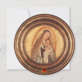 VIRGIN MET KINDERDAAD Red Ruby Kaart (Voorkant)