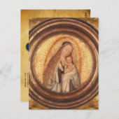 VIRGIN MET KINDERGEDEELTE BRIEFKAART (Voorkant / Achterkant)