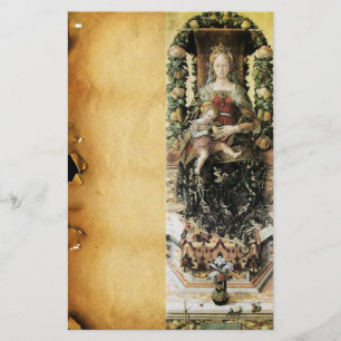 VIRGIN MET KINDERGEDEELTE BRIEFPAPIER