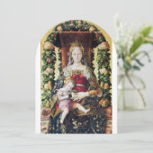 VIRGIN MET KINDERkerstfeest White Kaart (Staand voorkant)