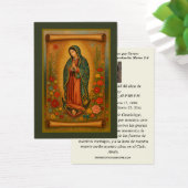 Virgin Mexico Guadalupe - Spaans Funeral Prayer Visitekaartje (Bureau)