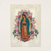 Virgin Mexico Guadalupe - Spaans Funeral Prayer Visitekaartje (Voorkant)