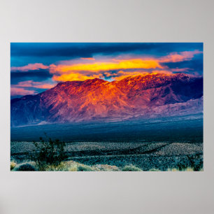 Virgin Mountains zonsondergang Poster