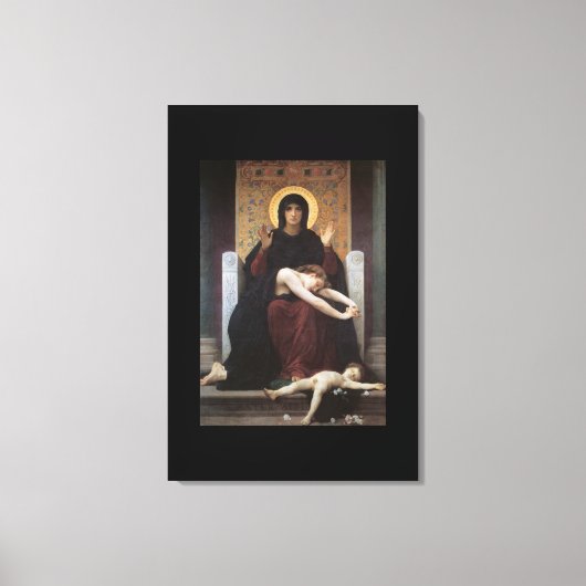 Virgin of Consolation – William Adolphe Bouguereau Canvas Afdruk (Voorkant)