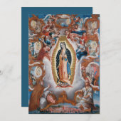 "Virgin of Guadalupe", aangepaste uitnodigingen (Voorkant / Achterkant)