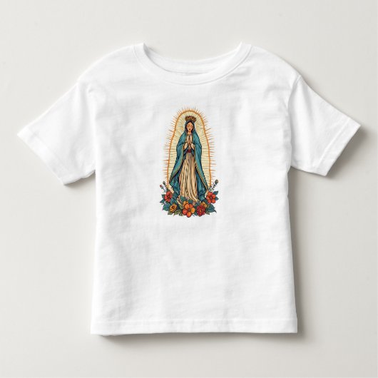 Virgin of Guadalupe Toddler's Tee Shirt (Voorkant)