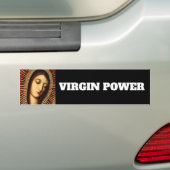 VIRGIN POWER BUMPERSTICKER (Op auto)
