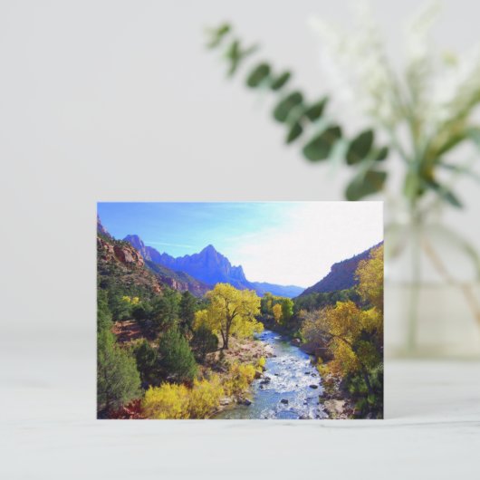 Virgin River, Sion, Utah, Carte postale (Debout devant)
