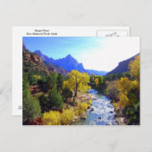 Virgin River, Sion, Utah, Carte postale (Devant / Derrière)