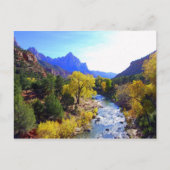 Virgin River, Sion, Utah, Carte postale (Devant)