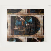 Virgin van de Rocks door Leonardo da Vinci Wandkleed (Voorkant (horizontaal))