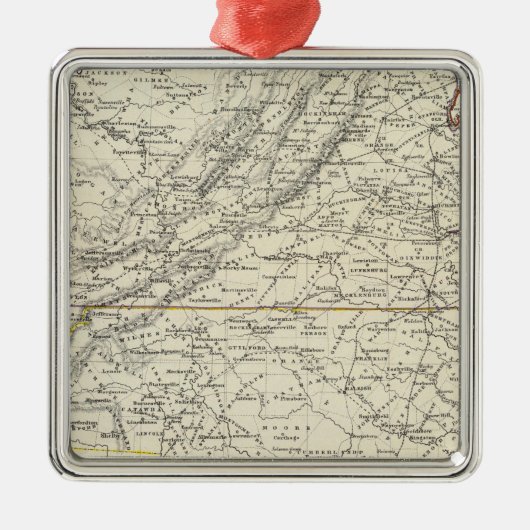 Virginia 4 metalen ornament (Voorkant)