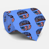 Virginia Afbeelding and USA Text Stropdas (Opgerold)