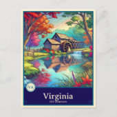 Virginia | Anime Style Cel Shaded Briefkaart (Voorkant)