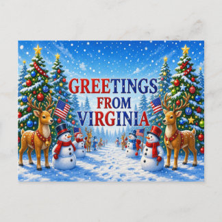 VIRGINIA Ansichtkaart Briefkaart