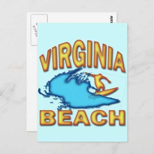 VIRGINIA BEACH BRIEFKAART (Voorkant / Achterkant)