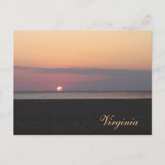 Virginia Beach in de ochtend Briefkaart (Voorkant)