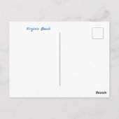 Virginia Beach in Virginia Briefkaart (Achterkant)