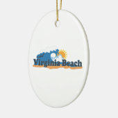 Virginia Beach. Keramisch Ornament (Links)