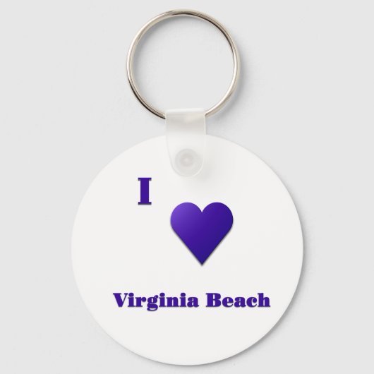 Virginia Beach - Midnight Blue Sleutelhanger (Voorkant)