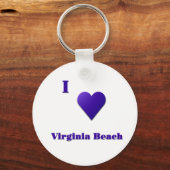 Virginia Beach - Midnight Blue Sleutelhanger (Voorkant)