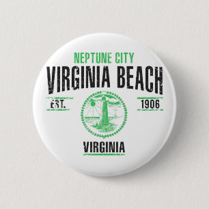 Virginia Beach Ronde Button 5,7 Cm