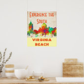 VIRGINIA BEACH SKYLINE POSTER (Keuken)