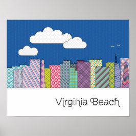 Virginia Beach Skyline Poster
